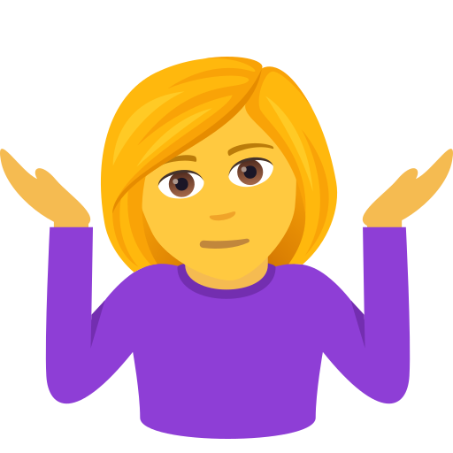 Woman Shrugging on JoyPixels