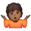 Shrug: Medium-Dark Skin Tone on Samsung