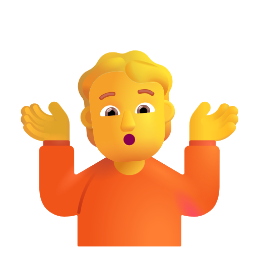Shrug on Microsoft 3D