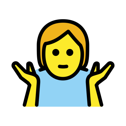 Shrug on OpenMoji