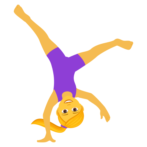 Woman Cartwheeling on JoyPixels