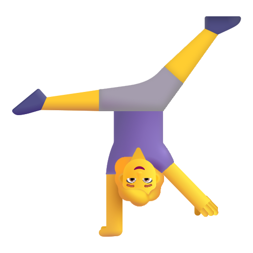 Woman Cartwheeling on Microsoft 3D