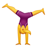 Woman Cartwheeling on WhatsApp