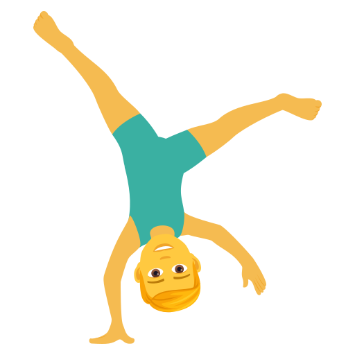 Man Cartwheeling on JoyPixels