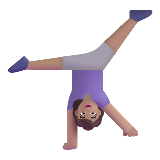 Woman Cartwheeling: Medium Skin Tone on Microsoft 3D