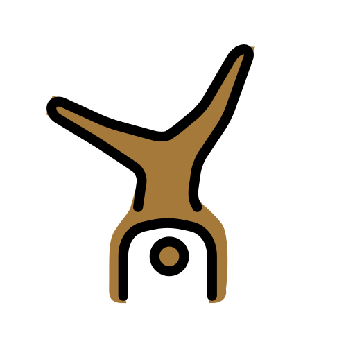 Person Doing Cartwheel: Medium-Dark Skin Tone on OpenMoji
