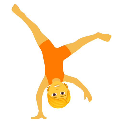 Person Doing Cartwheel on JoyPixels