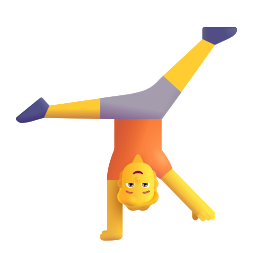 Person Doing Cartwheel on Microsoft 3D