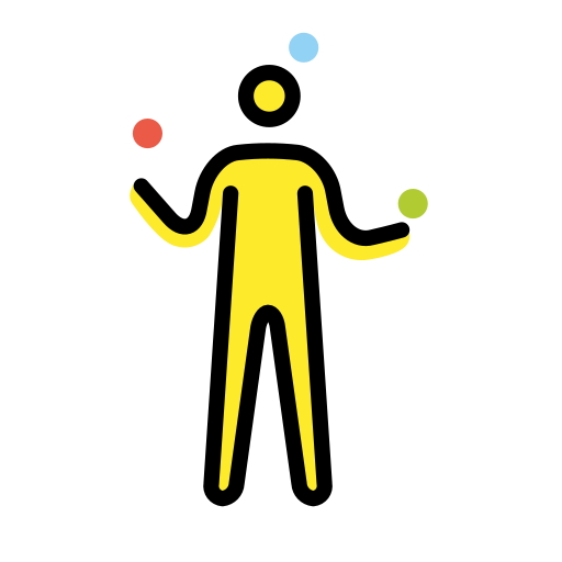 Man Juggling on OpenMoji