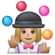 Woman Juggling: Medium-Light Skin Tone on Samsung