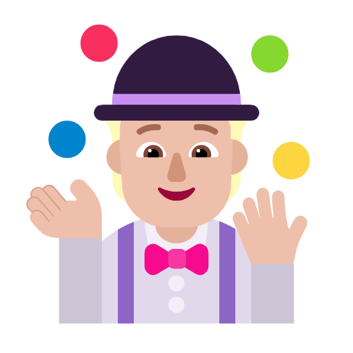 Juggling: Medium-Light Skin Tone on Microsoft Fluent
