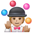 Juggling: Medium-Light Skin Tone on Samsung