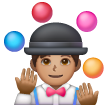 Man Juggling: Medium Skin Tone on Samsung