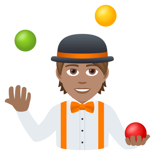 Juggling: Medium Skin Tone on JoyPixels