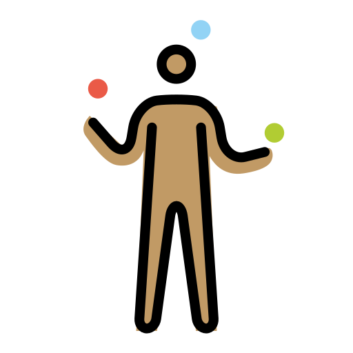 Juggling: Medium Skin Tone on OpenMoji