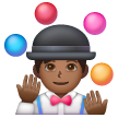 Man Juggling: Medium-Dark Skin Tone on Samsung