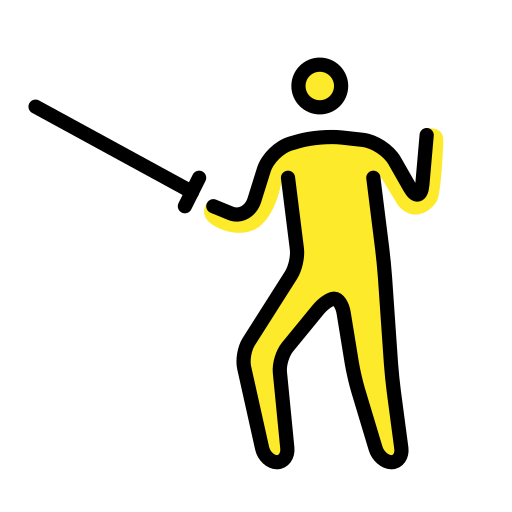 Fencer on OpenMoji