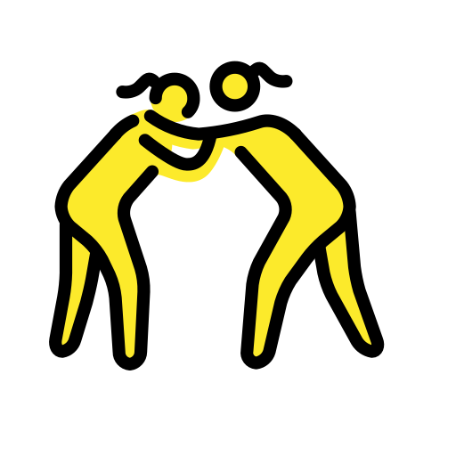 Women Wrestling on OpenMoji
