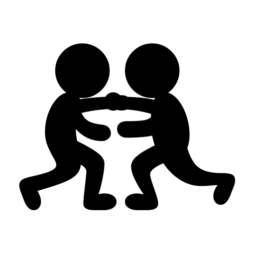 Wrestlers on Noto Emoji