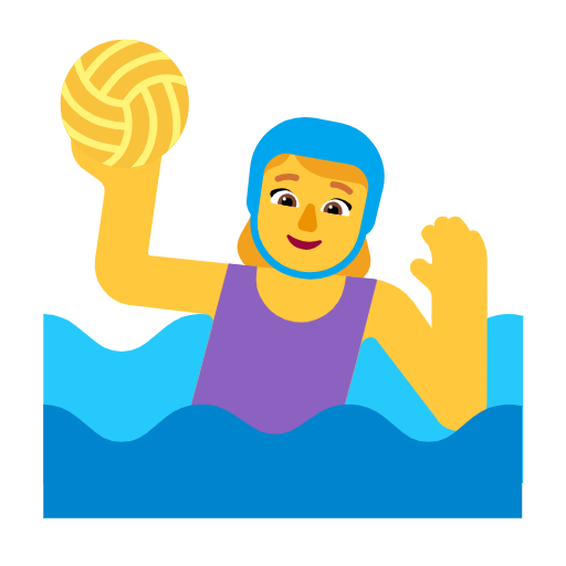 Woman Playing Water Polo on Microsoft Fluent