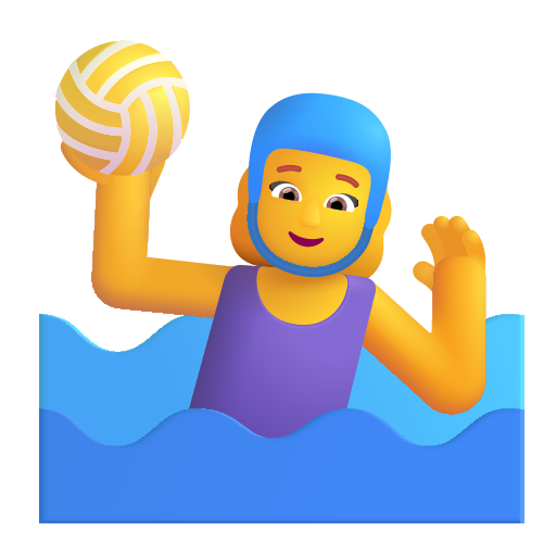 Woman Playing Water Polo on Microsoft 3D