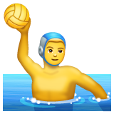 Man Playing Water Polo on WhatsApp