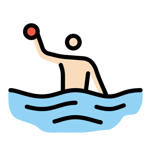 Water Polo: Light Skin Tone on OpenMoji