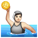 Water Polo: Light Skin Tone on WhatsApp