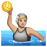 Water Polo: Medium-Light Skin Tone on WhatsApp