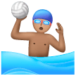 Man Playing Water Polo: Medium Skin Tone on Samsung