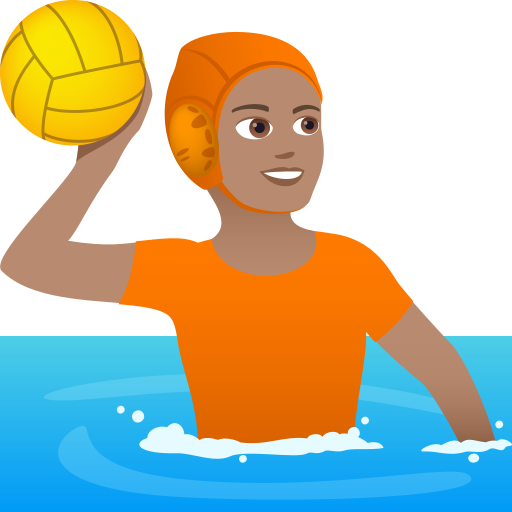 Water Polo: Medium Skin Tone on JoyPixels