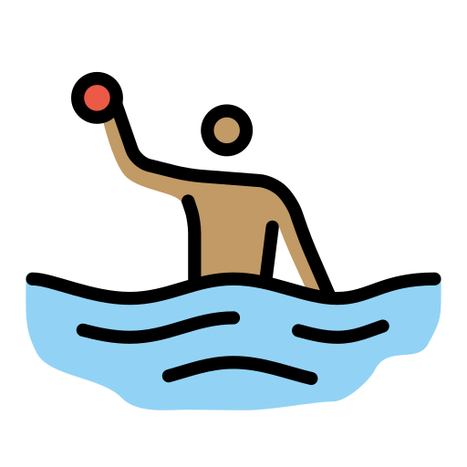 Water Polo: Medium Skin Tone on OpenMoji