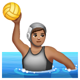 Water Polo: Medium Skin Tone on WhatsApp