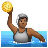 Water Polo: Medium-Dark Skin Tone on WhatsApp