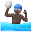 Man Playing Water Polo: Dark Skin Tone on Samsung
