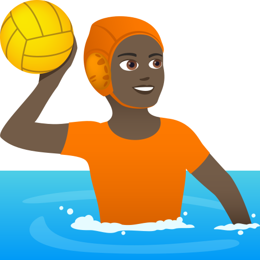 Water Polo: Dark Skin Tone on JoyPixels