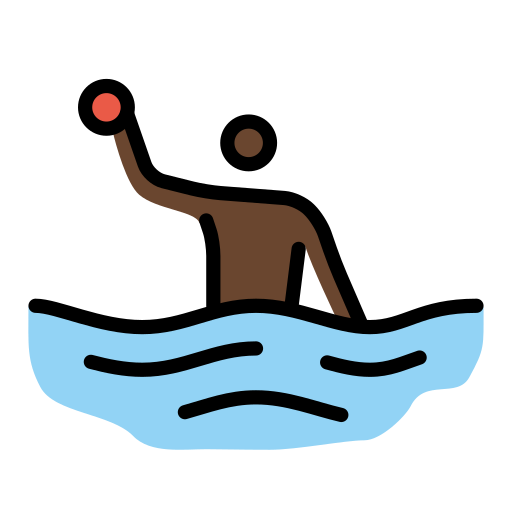 Water Polo: Dark Skin Tone on OpenMoji