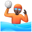 Water Polo: Dark Skin Tone on Samsung