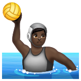Water Polo: Dark Skin Tone on WhatsApp