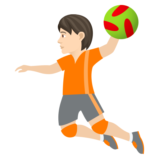 Handball: Light Skin Tone on JoyPixels