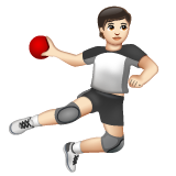 Handball: Light Skin Tone on WhatsApp