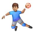 Man Playing Handball: Medium Skin Tone on Samsung