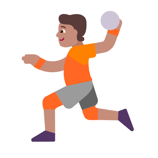 Handball: Medium Skin Tone on Microsoft Fluent