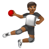 Handball: Medium-Dark Skin Tone on WhatsApp