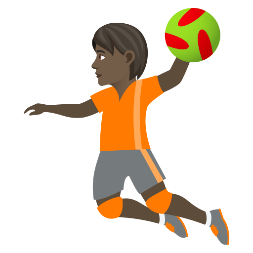 Handball: Dark Skin Tone on JoyPixels