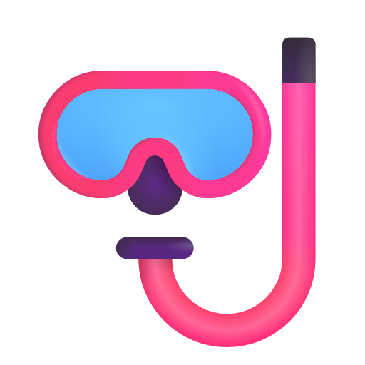 Diving Mask on Microsoft 3D