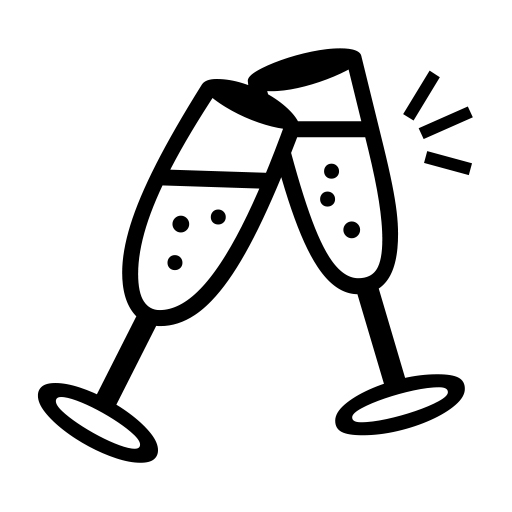Clinking Glasses on Noto Emoji