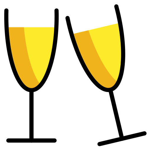Clinking Glasses on OpenMoji