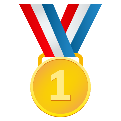 First Place Medal on JoyPixels