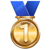 First Place Medal on WhatsApp